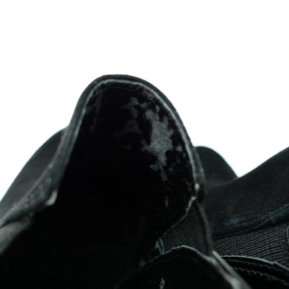 Antonio Melani Black Suede Patent Leather Heel Pump Booties Size 7.5 - Picture 8 of 9